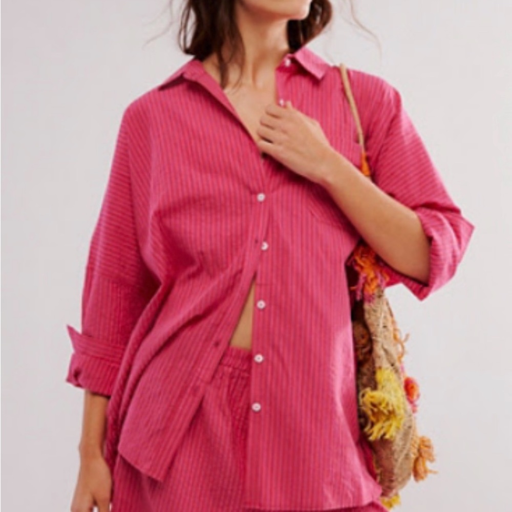 Free People Cloud Nine Lounge Shirt